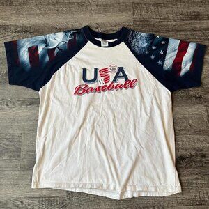 USA Baseball Sleeve AOP Men's XL Graphic T-shirt